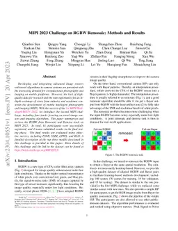 MIPI 2023 Challenge on RGBW Remosaic: Methods and Results