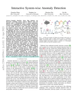 Interactive System-wise Anomaly Detection