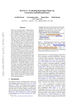 ReCEval: Evaluating Reasoning Chains via Correctness and Informativeness