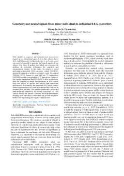 Generate your neural signals from mine: individual-to-individual EEG
  converters