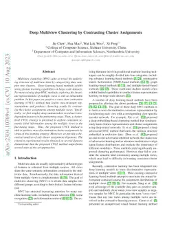 Deep Multiview Clustering by Contrasting Cluster Assignments