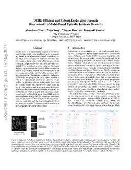 DEIR: Efficient and Robust Exploration through
  Discriminative-Model-Based Episodic Intrinsic Rewards