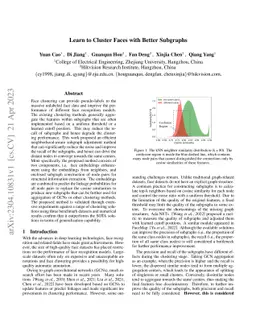 Learn to Cluster Faces with Better Subgraphs
