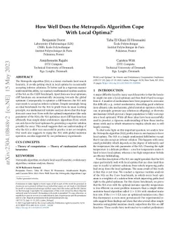 How Well Does the Metropolis Algorithm Cope With Local Optima?