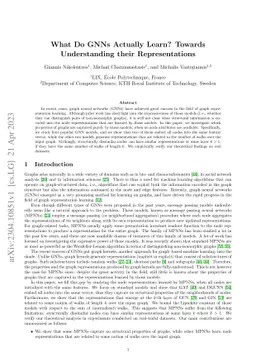What Do GNNs Actually Learn? Towards Understanding their Representations