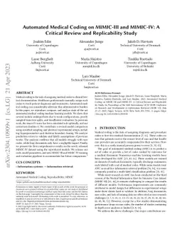 Automated Medical Coding on MIMIC-III and MIMIC-IV: A Critical Review
  and Replicability Study