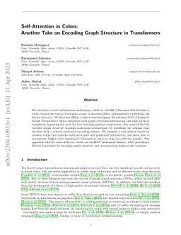 Self-Attention in Colors: Another Take on Encoding Graph Structure in
  Transformers