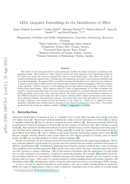 LEIA: Linguistic Embeddings for the Identification of Affect