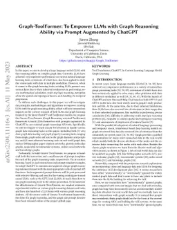 Graph-ToolFormer: To Empower LLMs with Graph Reasoning Ability via
  Prompt Augmented by ChatGPT