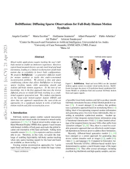 BoDiffusion: Diffusing Sparse Observations for Full-Body Human Motion
  Synthesis
