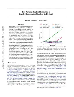 Low-Variance Gradient Estimation in Unrolled Computation Graphs with
  ES-Single