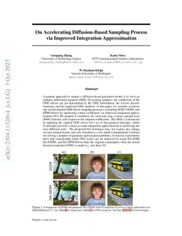 On Accelerating Diffusion-Based Sampling Process via Improved
  Integration Approximation