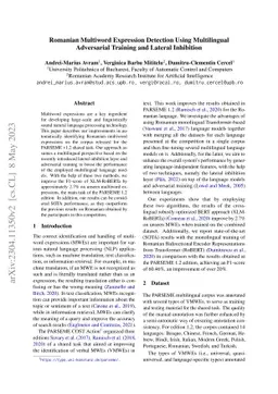 Romanian Multiword Expression Detection Using Multilingual Adversarial
  Training and Lateral Inhibition