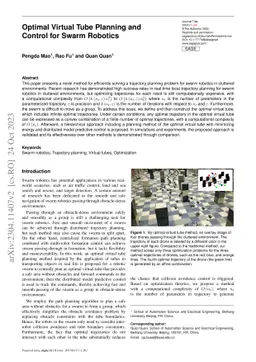 Optimal Virtual Tube Planning and Control for Swarm Robotics