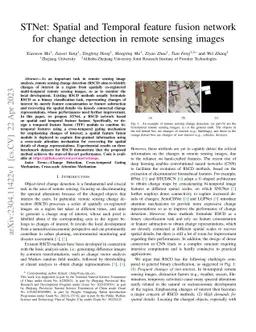 STNet: Spatial and Temporal feature fusion network for change detection
  in remote sensing images