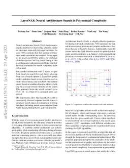 LayerNAS: Neural Architecture Search in Polynomial Complexity