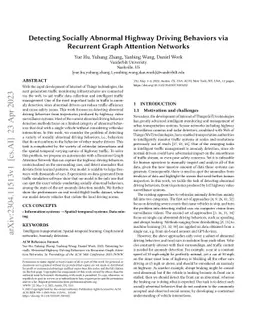 Detecting Socially Abnormal Highway Driving Behaviors via Recurrent
  Graph Attention Networks