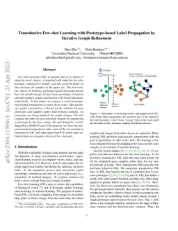 Transductive Few-shot Learning with Prototype-based Label Propagation by
  Iterative Graph Refinement
