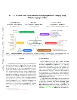 SATIN: A Multi-Task Metadataset for Classifying Satellite Imagery using
  Vision-Language Models