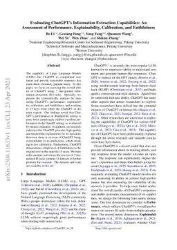 Evaluating ChatGPT's Information Extraction Capabilities: An Assessment
  of Performance, Explainability, Calibration, and Faithfulness