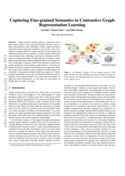 Capturing Fine-grained Semantics in Contrastive Graph Representation
  Learning