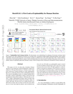 SketchXAI: A First Look at Explainability for Human Sketches