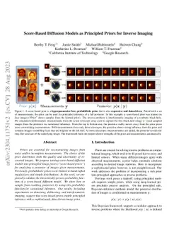 Score-Based Diffusion Models as Principled Priors for Inverse Imaging