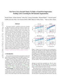 You Never Get a Second Chance To Make a Good First Impression: Seeding
  Active Learning for 3D Semantic Segmentation