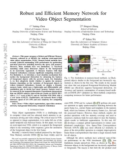 Robust and Efficient Memory Network for Video Object Segmentation