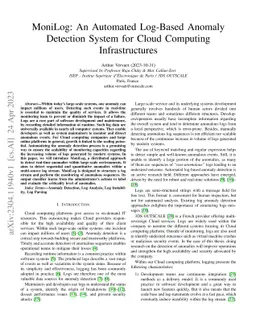 MoniLog: An Automated Log-Based Anomaly Detection System for Cloud
  Computing Infrastructures
