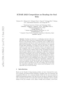 ICDAR 2023 Competition on Reading the Seal Title