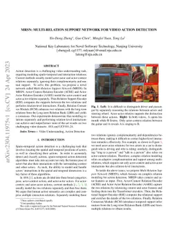 MRSN: Multi-Relation Support Network for Video Action Detection