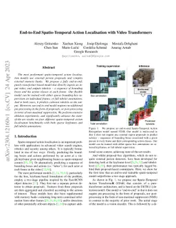 End-to-End Spatio-Temporal Action Localisation with Video Transformers