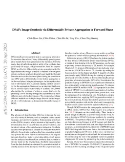DPAF: Image Synthesis via Differentially Private Aggregation in Forward
  Phase