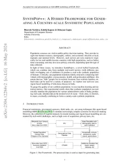 Synthpop++: A Hybrid Framework for Generating A Country-scale Synthetic
  Population