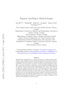 Segment Anything in Medical Images