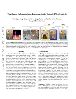 Total-Recon: Deformable Scene Reconstruction for Embodied View Synthesis