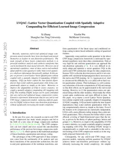 LVQAC: Lattice Vector Quantization Coupled with Spatially Adaptive
  Companding for Efficient Learned Image Compression