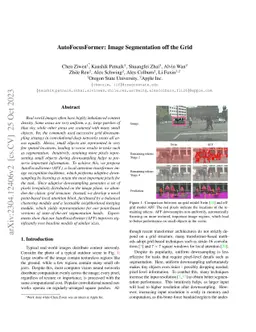 AutoFocusFormer: Image Segmentation off the Grid