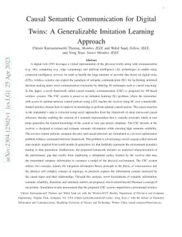 Causal Semantic Communication for Digital Twins: A Generalizable
  Imitation Learning Approach