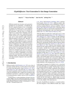 GlyphDiffusion: Text Generation as Image Generation