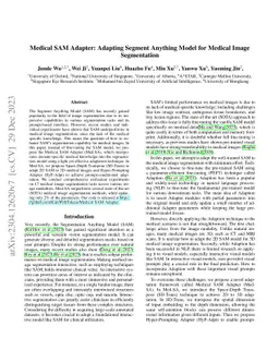 Medical SAM Adapter: Adapting Segment Anything Model for Medical Image
  Segmentation
