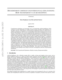 Disagreement amongst counterfactual explanations: How transparency can
  be deceptive