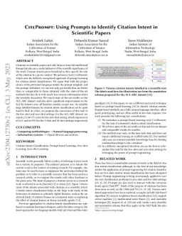 CitePrompt: Using Prompts to Identify Citation Intent in Scientific
  Papers
