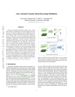 Class Attention Transfer Based Knowledge Distillation