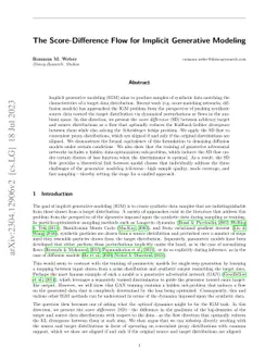 The Score-Difference Flow for Implicit Generative Modeling