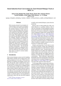 Intent Induction from Conversations for Task-Oriented Dialogue Track at
  DSTC 11