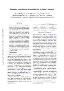 Evaluating Inter-Bilingual Semantic Parsing for Indian Languages