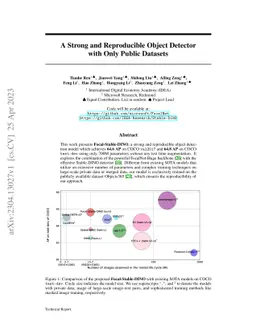 A Strong and Reproducible Object Detector with Only Public Datasets