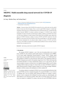 MEDNC: Multi-ensemble deep neural network for COVID-19 diagnosis